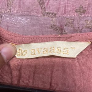 Avaasa Brand Kurta + Attached Shrug