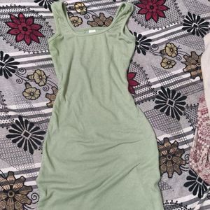 Light Green Bodycon Maxi Dress