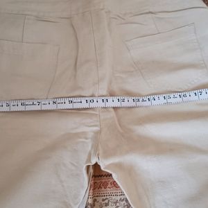 BEIGE LINEN Trouser Smart And Classy