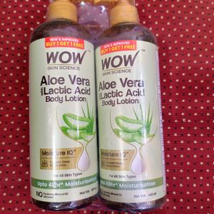 Wow Aloevera With Lactic Acid Body Lotion