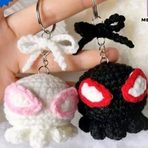 Cute Crochet Spiderman Keychain!!