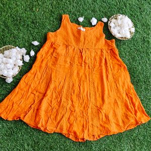 Noi: Orange Sleeveless Top (Must Buy)