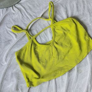 Yellow Crop Top