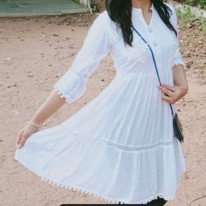 White Design Kurta