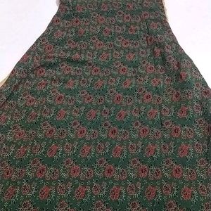 Green Yellow Anarkali Kurta