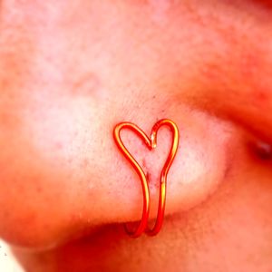 A Cute Heart Nose Pin ❤️🧡💛💚💙💜🖤
