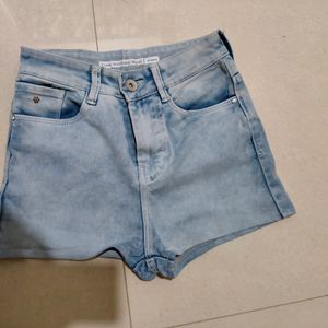 Blue Denim Shorts