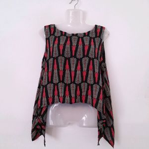 Black Printed Top (Women's)