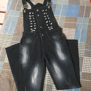 Black Woman Dungaree