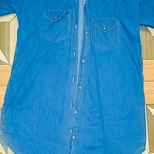 Ladies Denim Dress Shirt