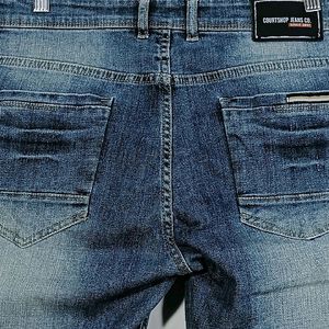 Men Blue Denim Pant