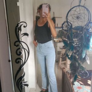 Sky Blue Bootcut Jeans