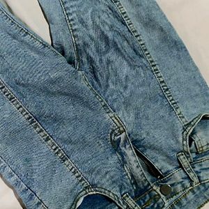 Blue Stretchable Bootcut Jeans