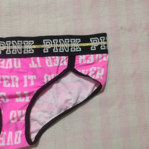 Pink By Victoria's Secret Logo Band Panty