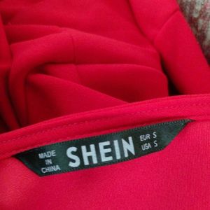 Red Asymmetrical Gown -Shein