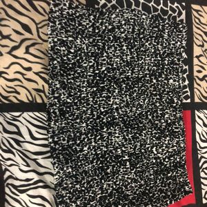 Black and white tiger print tube top with shrug