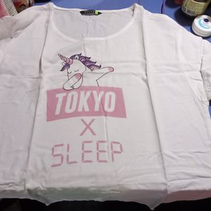 Tokyo Talkies Urban T-shirt, White Printed