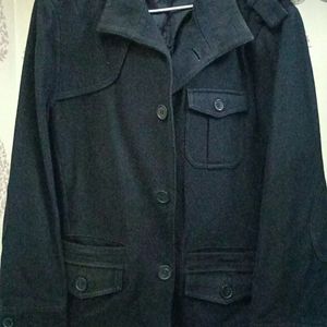 H&M Import Uni Coat🧥 Half Trenchcoat Premium Wool