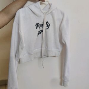 Pretty Girl Hoodie Crop Top