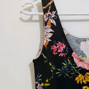 H&M Black Floral Dress