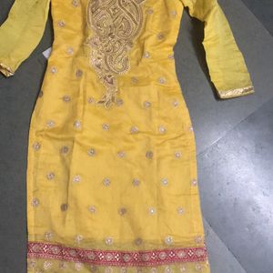 Heavy embroidery work kurti