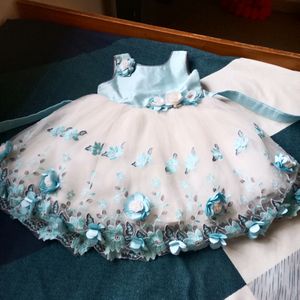 Sky Blue Colour Frock