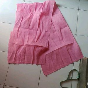 New Pink Crimped Unstitched Cloth Peace