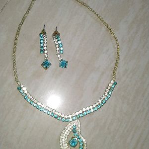 Blue Stone Jewellery Set