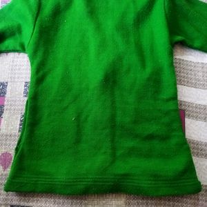 Green Winter Hoodie For Girls