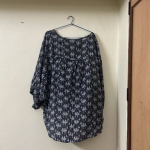 Camel Print Cape Top - XXL