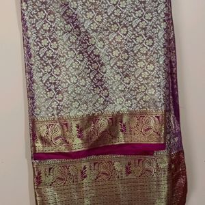 Wedding Saree With Blouse Piece