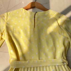 Cute Yellow Polka Dot Dress