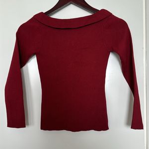 Maroon Knitted Top 26 Bust