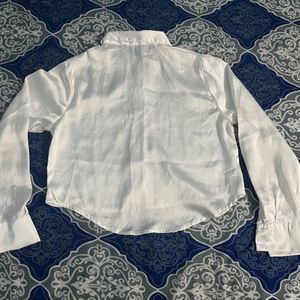 WHITE CROP SHIRT