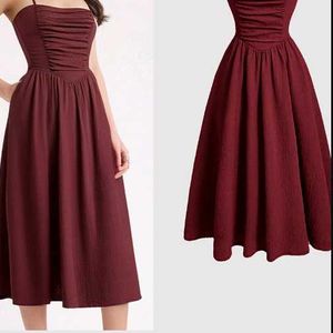 Wine Colour Dress