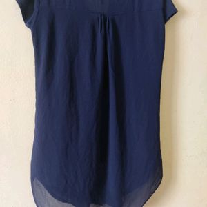 Formal Navy Blue Top