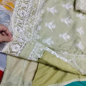 Pakistani Cotton Kurta Set Light Colour