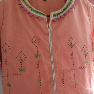 A Line Kurta With Pant