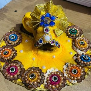 Laddu Gopal Fancy  Pagdi Set Dress Size 2,3,4