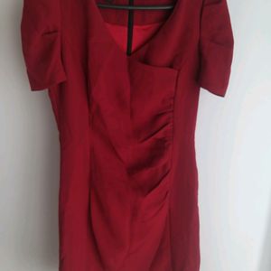 Swell Maroon A-line Dress.