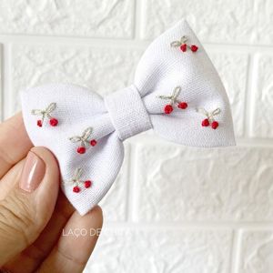 Combo Of Embroidered Bow Clips