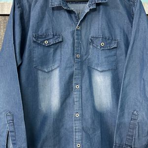 Denim Full Sleeve Shirt Free Delivery