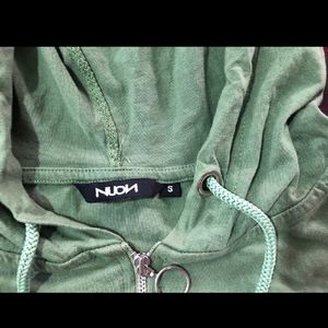 Nuon Green Zipper Top