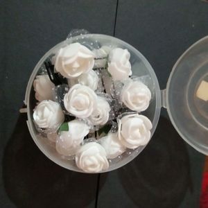 White Flower Judaa Pins