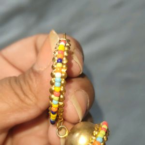 Medium Size Beads Jhumka