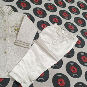 Boys White Colour Western Dress