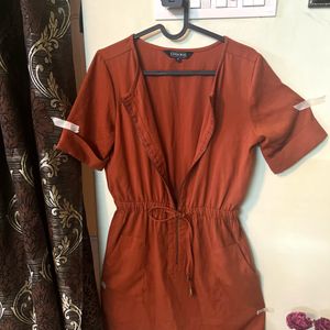 Rust Orange 🍊 A Line Dress