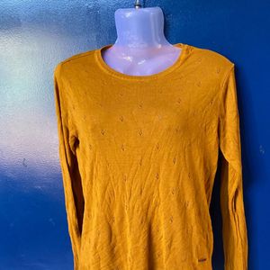 Yellow Sweater☺️#sweater #vanheusen #sweatshirt