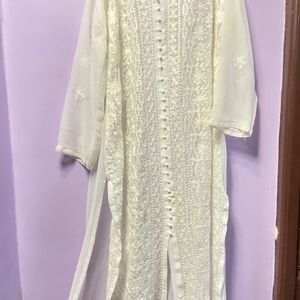 embroidery white kurta