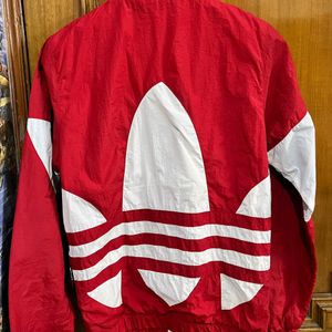 ADIDAS ORIGINALS RED JACKET BIG TREFOIL DESIGN